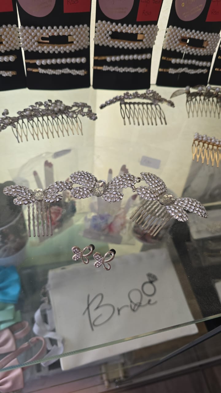 Silver Bridal Hair Accessory