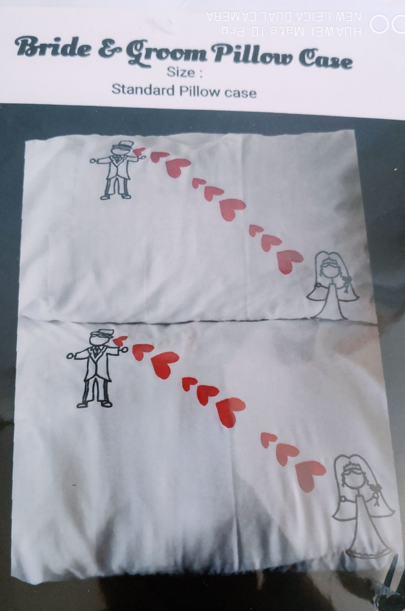 2Pc Pillowcase Set Wedding Gift