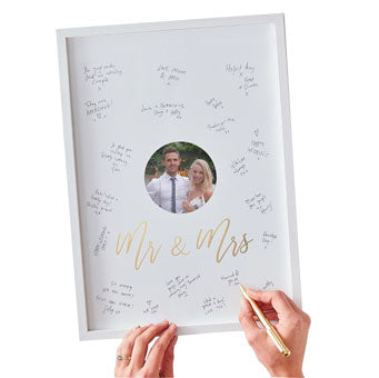 Mr & Mrs Alternative Guest Book Frame