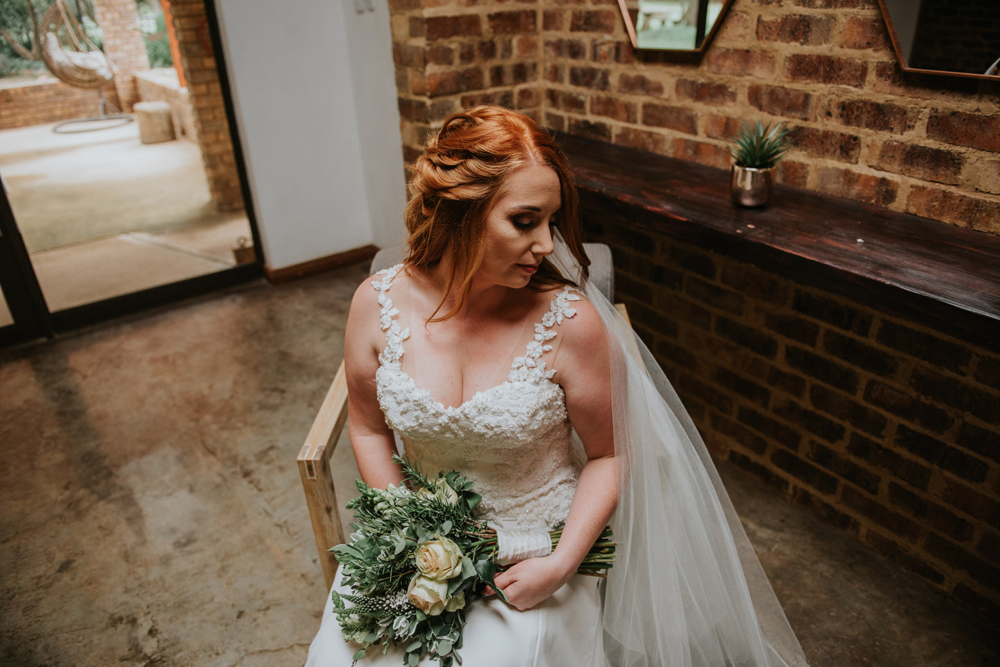 Satin-Crepe Gown with Delicate Beaded Detail