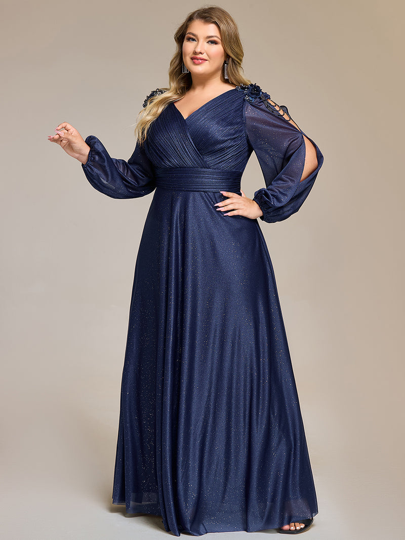 Hot drill decoration chiffon dress