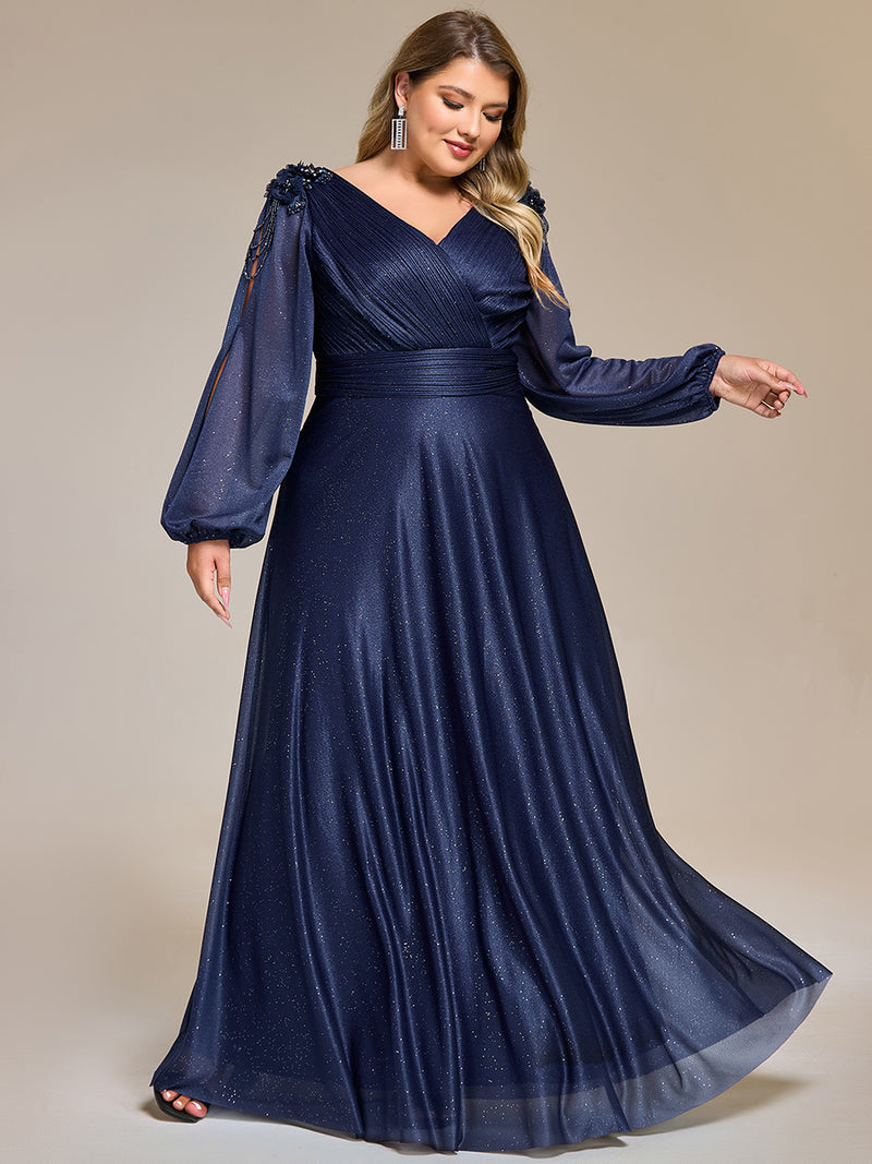 Hot drill decoration chiffon dress
