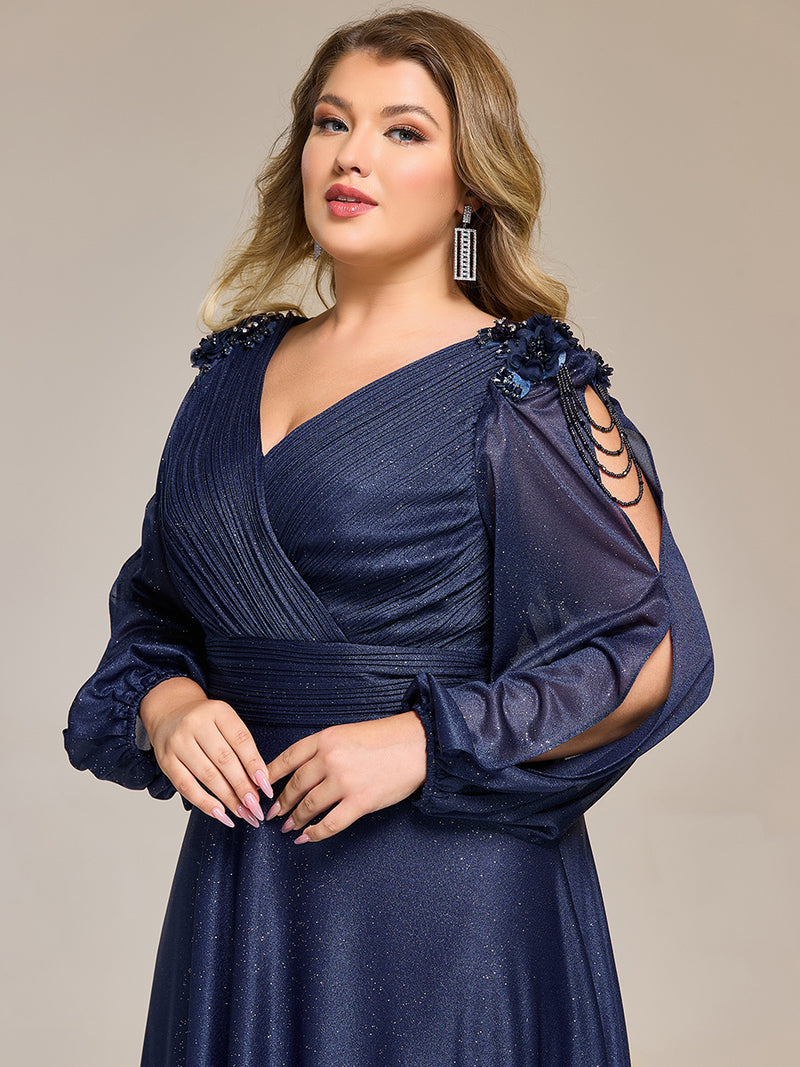 Hot drill decoration chiffon dress