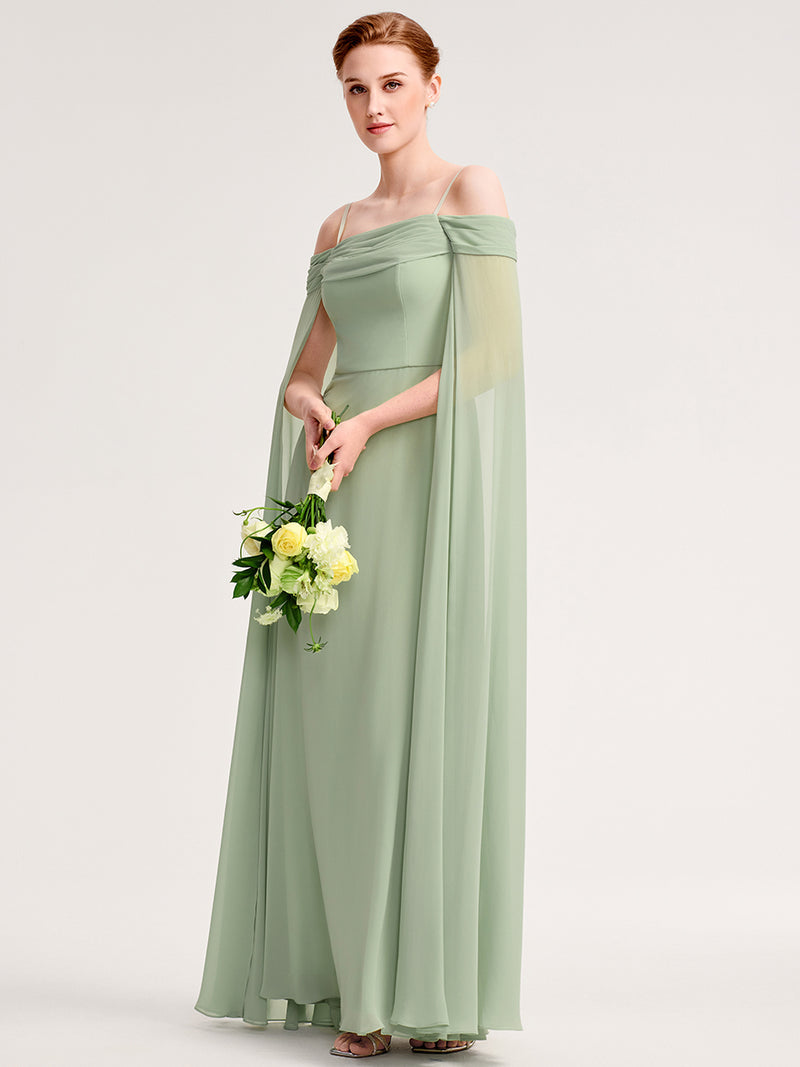 Floating Sleeves Bridesmaid Dress