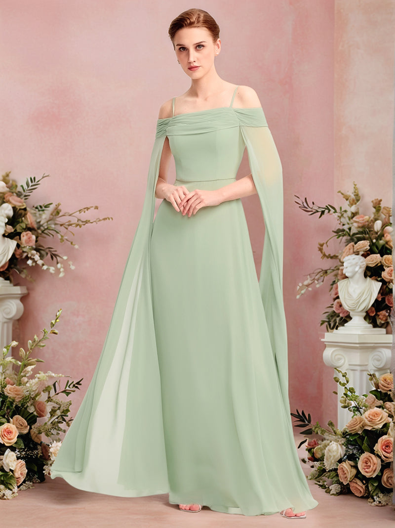 Floating Sleeves Bridesmaid Dress