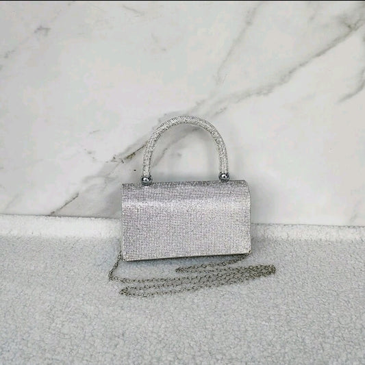 Rhinestone Evening Tote Bag