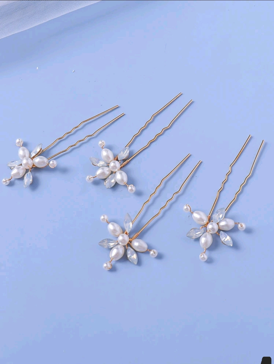 4 Pcs Bridal Hair Clips
