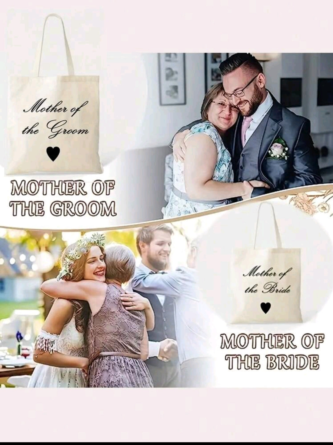 Mother of The Groom Gifting Canvas Bag