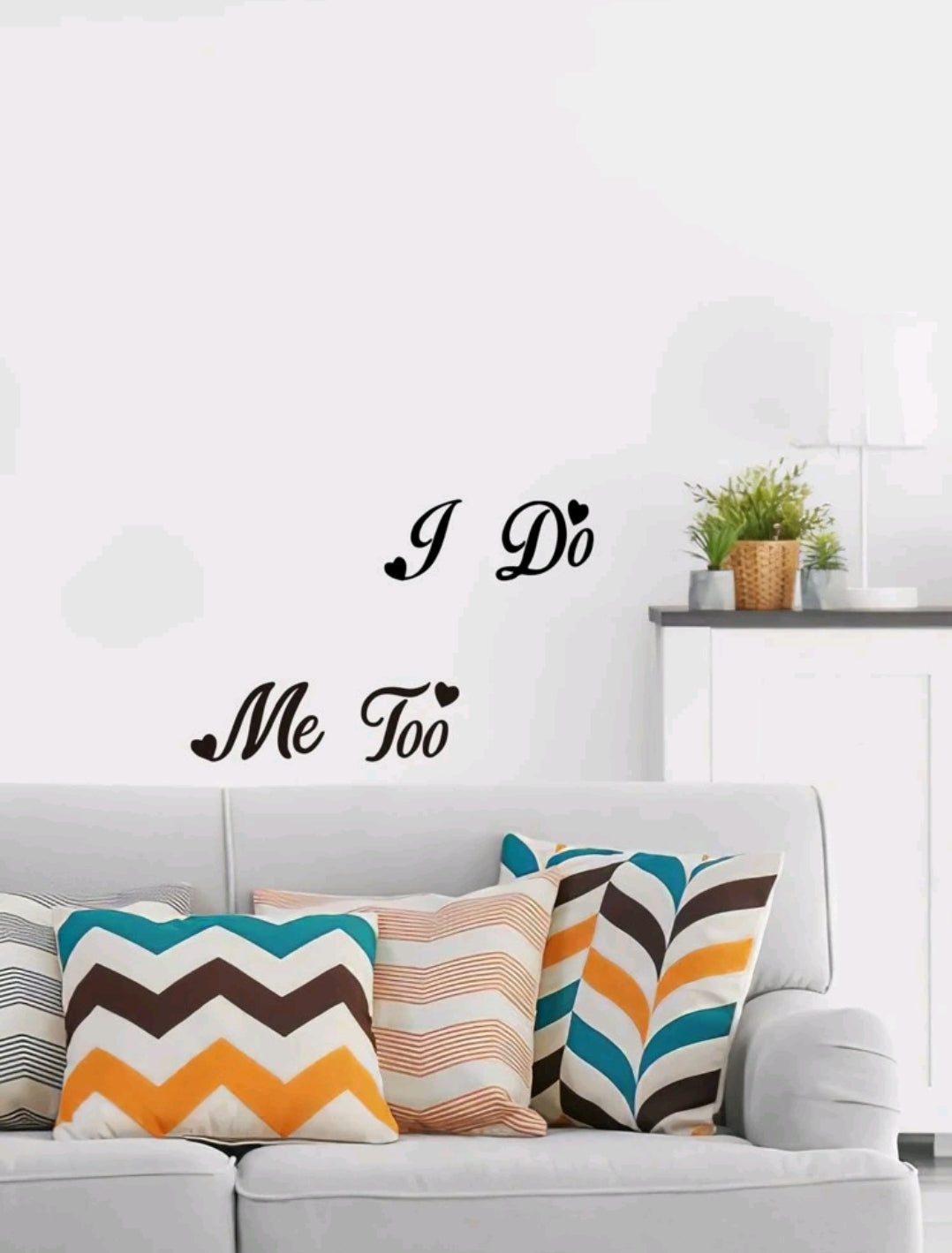 I Do/Me Too - Wedding Decoration Sticker