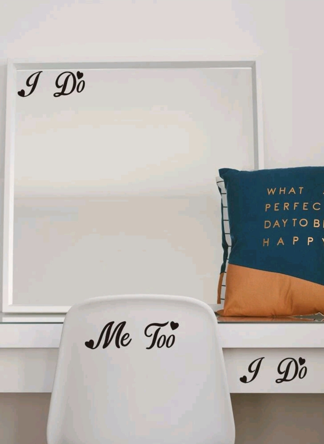 I Do/Me Too - Wedding Decoration Sticker