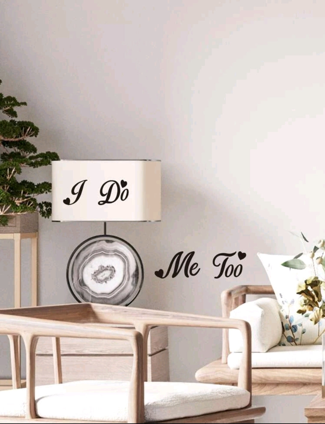 I Do/Me Too - Wedding Decoration Sticker