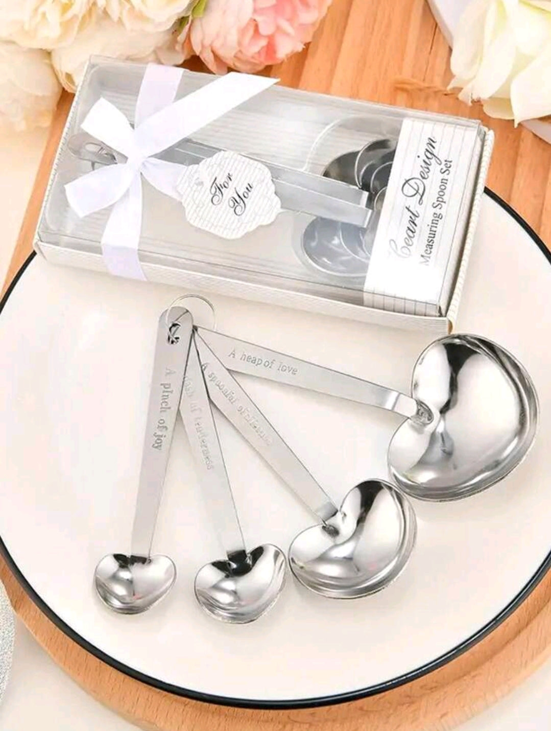 4 Pc Spoon Set Wedding Gift