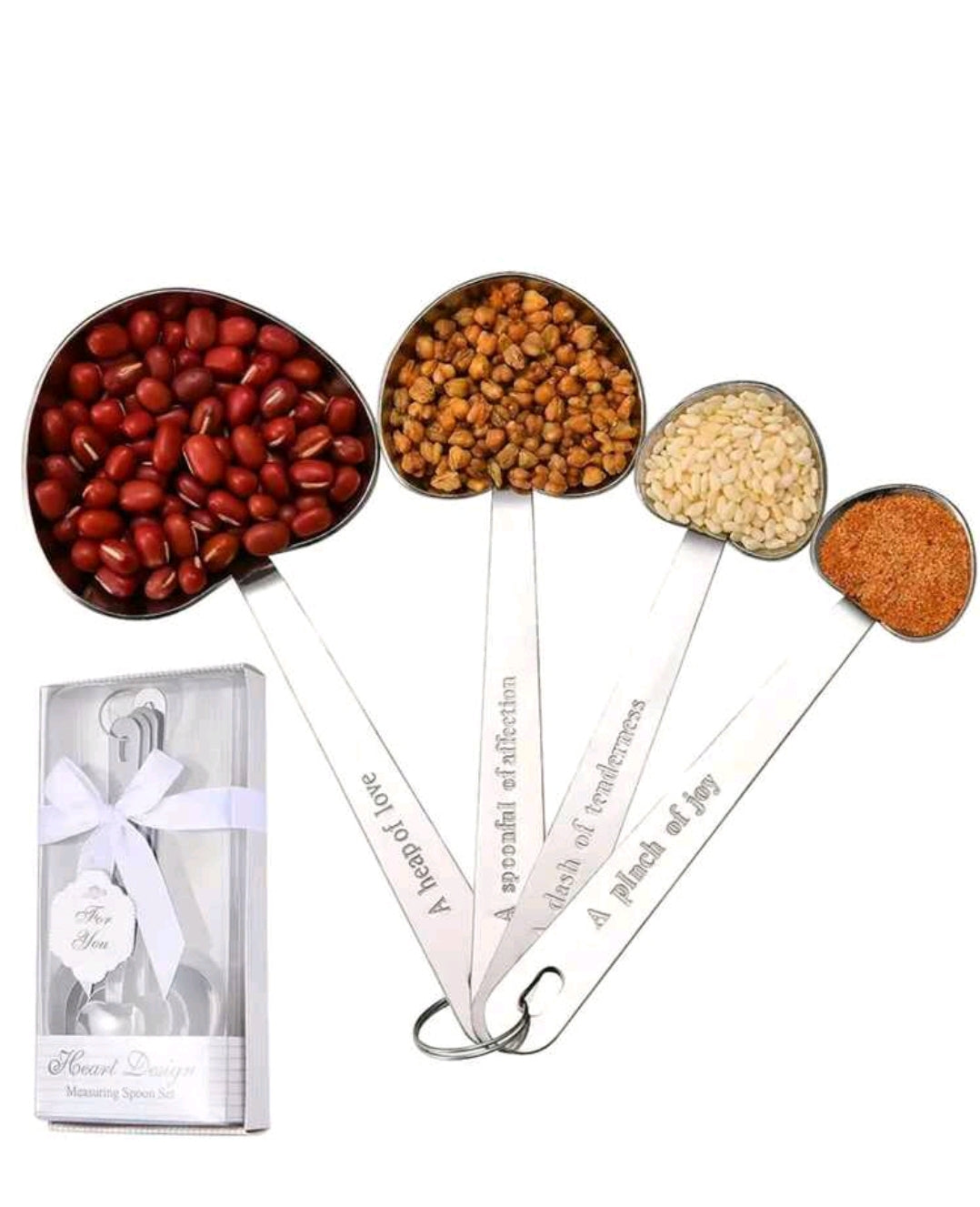 4 Pc Spoon Set Wedding Gift