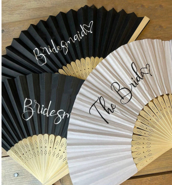 Bride Letter Decor Fan