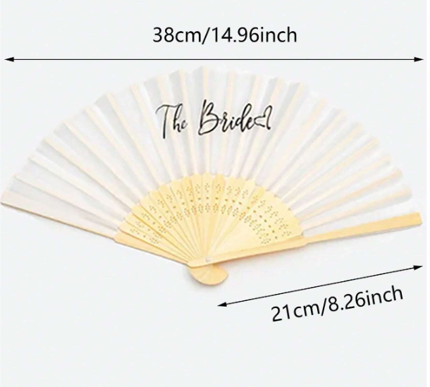 Bride Letter Decor Fan