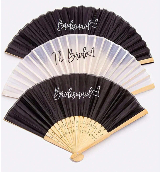 Bride Letter Decor Fan
