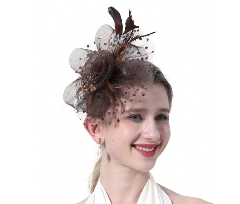 Brown Colour Fascinator