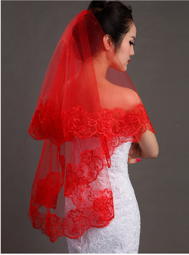Red Classic Veil