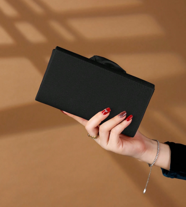 Rose Decor Evening Bag Clutch
