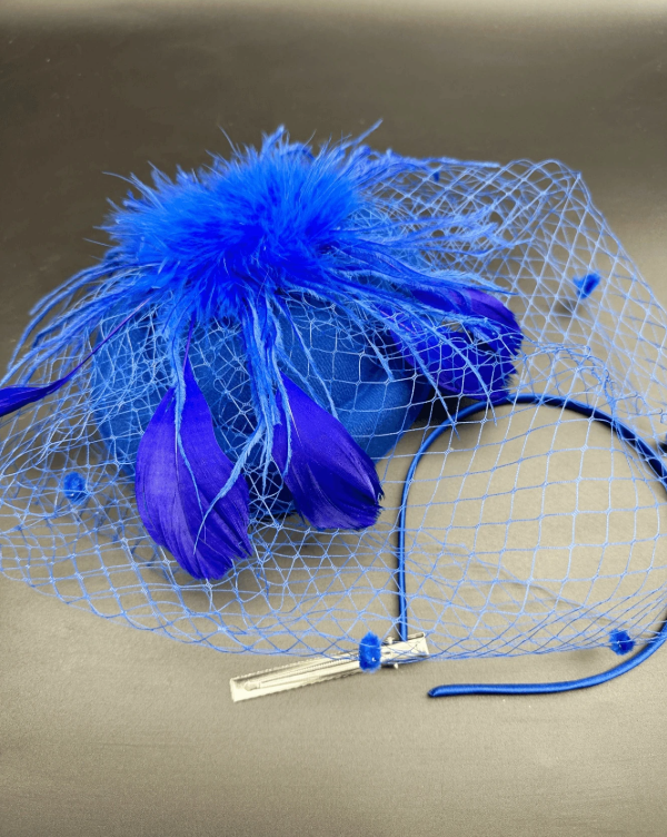 Tea Party Fascinator Blue