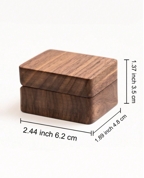 Mr & Mrs 3 Slot Ring Box