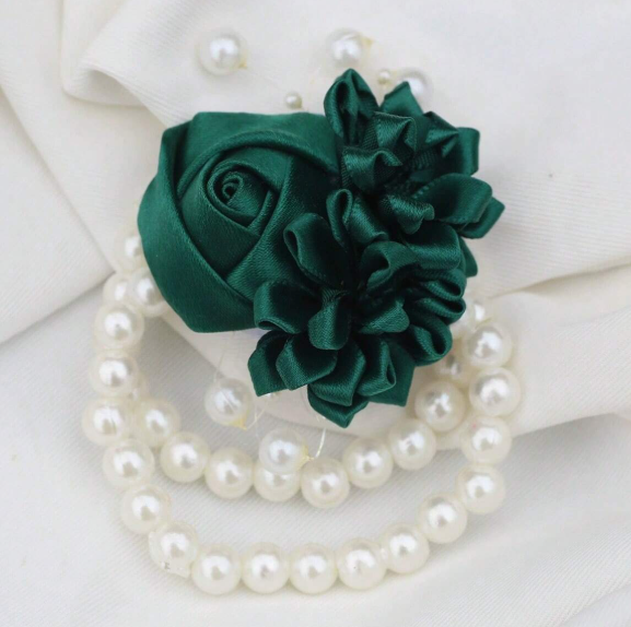 Corsage and Boutonniere Green