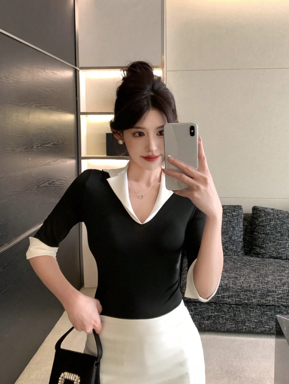 Color Block Casual T-Shirt