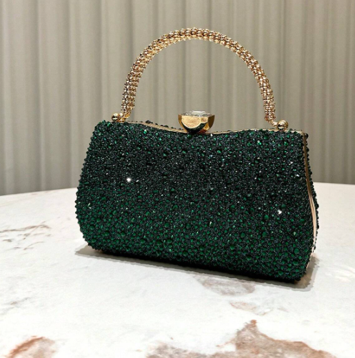 Glitter Luxury Rhinestone Decorated Evening Bag