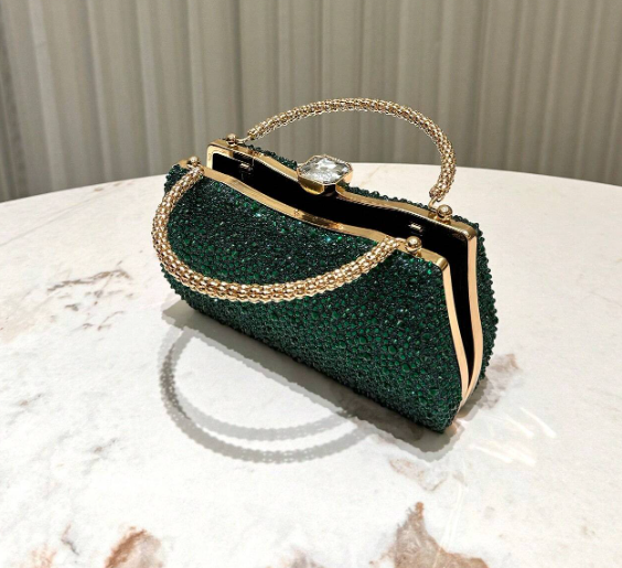 Glitter Luxury Rhinestone Decorated Evening Bag