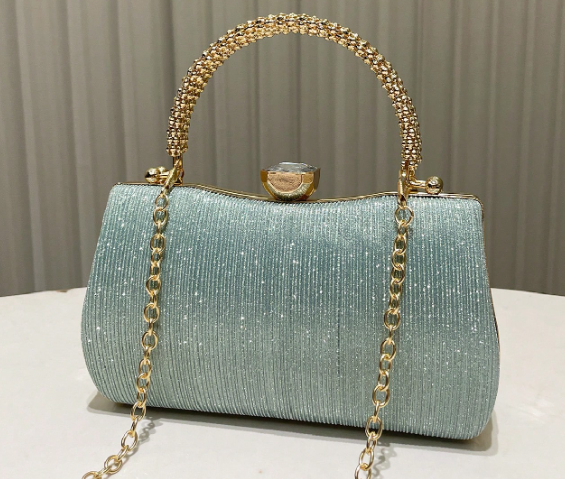 Glitter Luxury Rhinestone Decorated Evening Bag