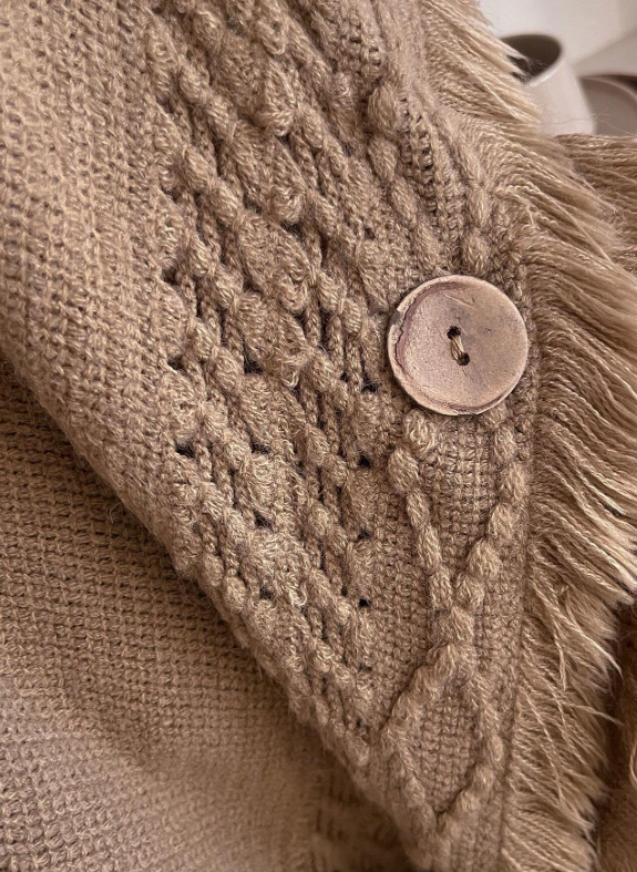 Bohemian Style Warm Knitted Pullover Shawl