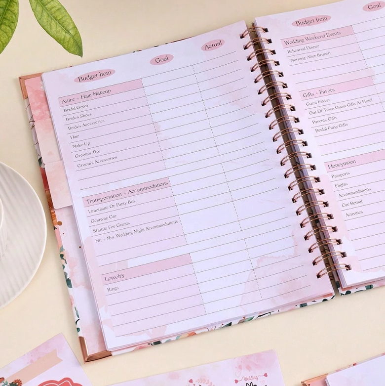 132 Pages Ultimate Wedding Planner Book And Organizer