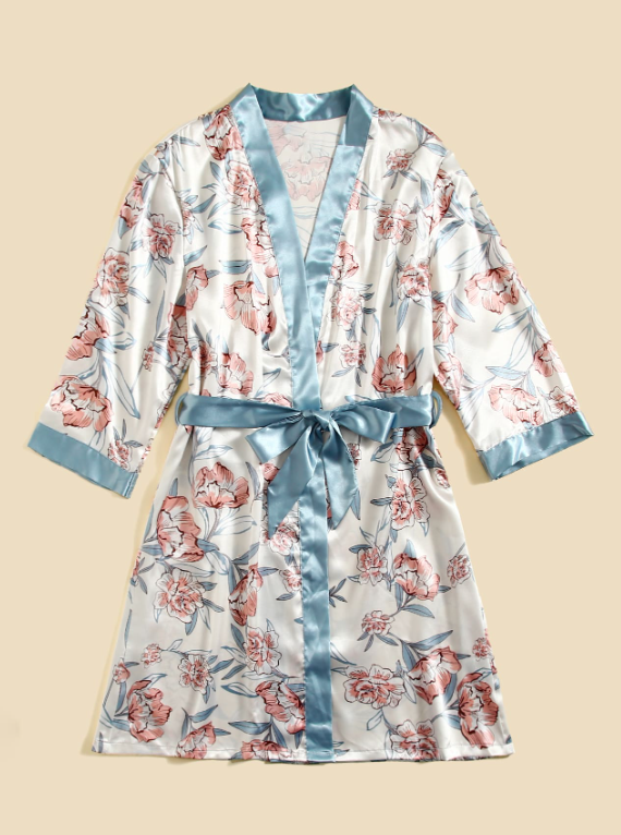 5pcs Floral Print Pajama Set