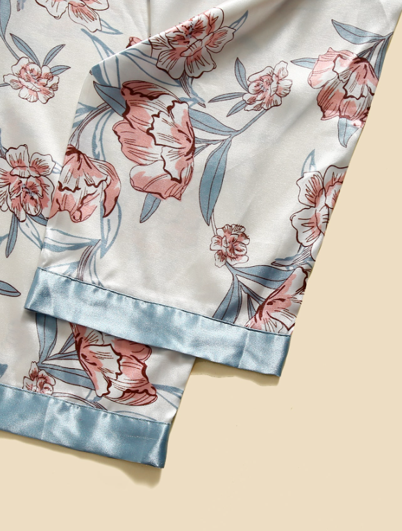 5pcs Floral Print Pajama Set