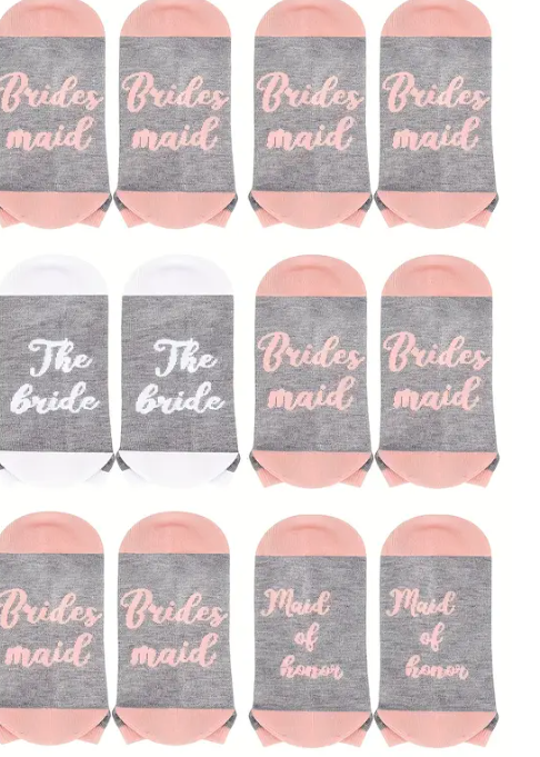 Bridal Party Wedding Socks