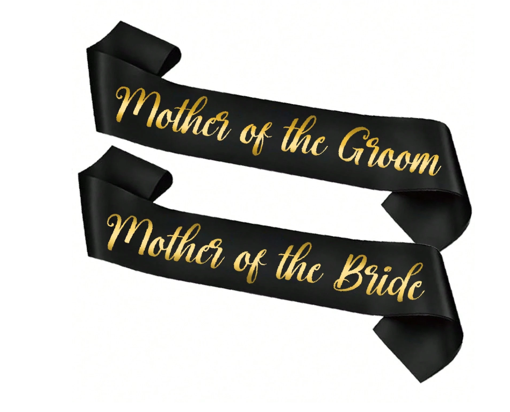Mother Of The Groom and Mother of The Bride Sashes