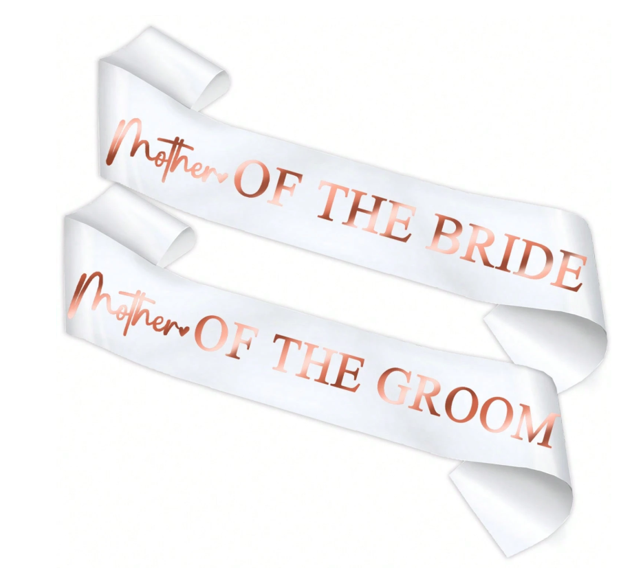 Mother Of The Groom and Mother of The Bride Sashes