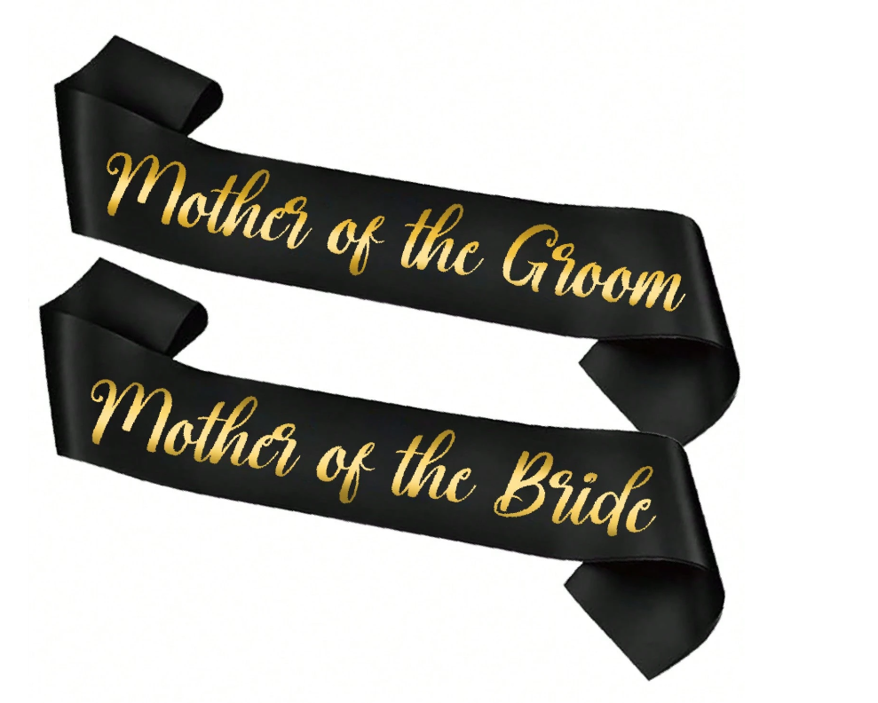 Mother Of The Groom and Mother of The Bride Sashes
