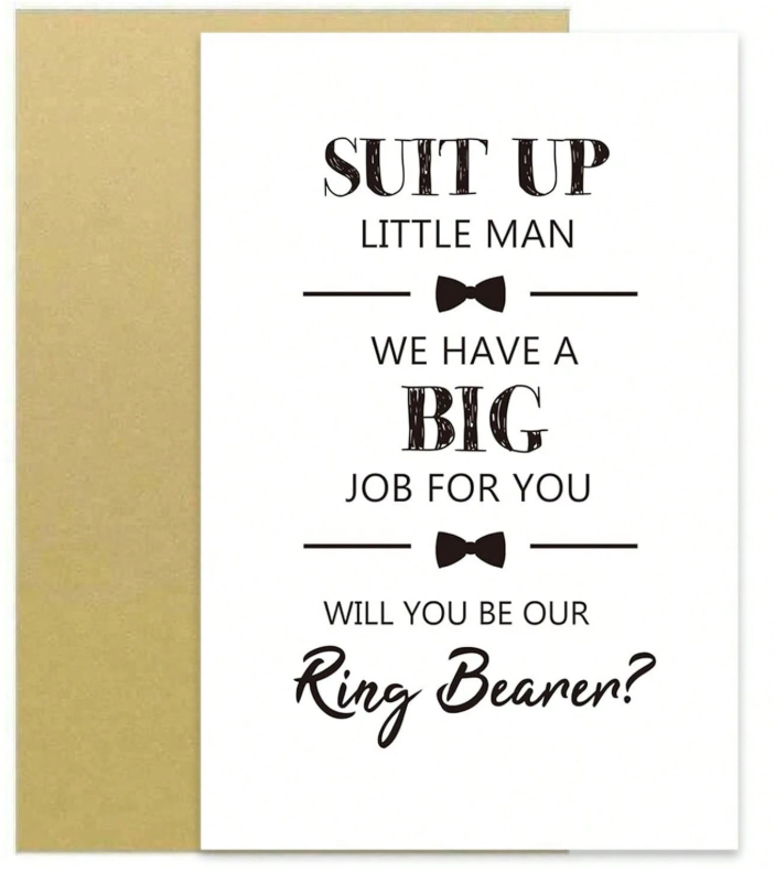 Ring Bearer Proposal Card