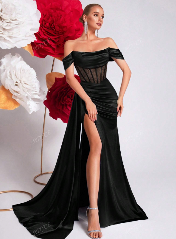 Hollow-Out Prom Formal Dress