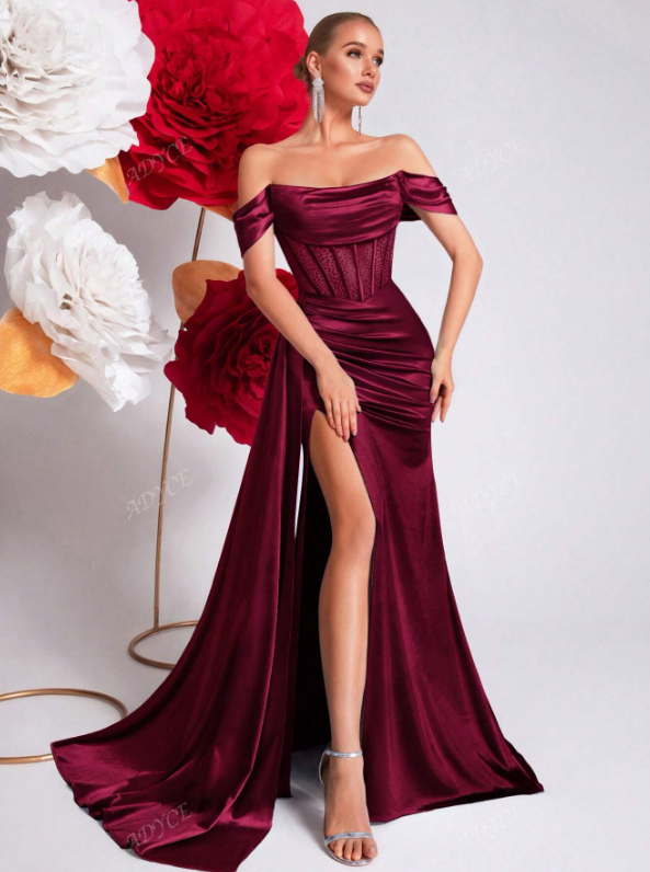 Hollow-Out Prom Formal Dress