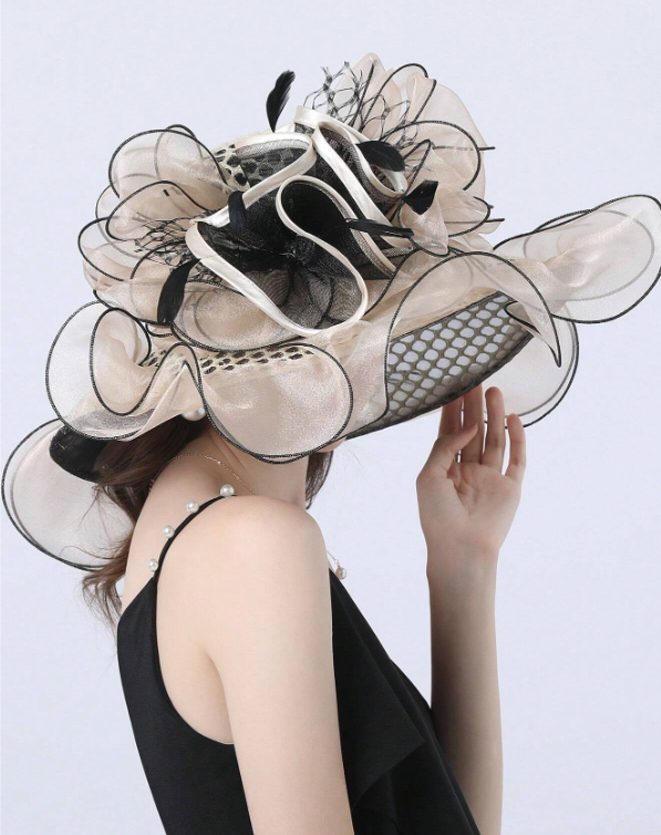 Organza Wedding Bridal Fascinator Hats Tea Party Dress Hat