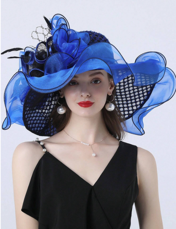 Organza Wedding Bridal Fascinator Hats Tea Party Dress Hat