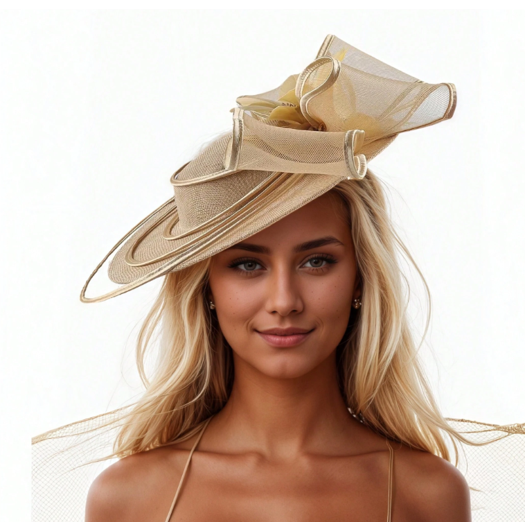 Sinamay Fascinator Hat For Women, Charming Tea Party Formal Hat