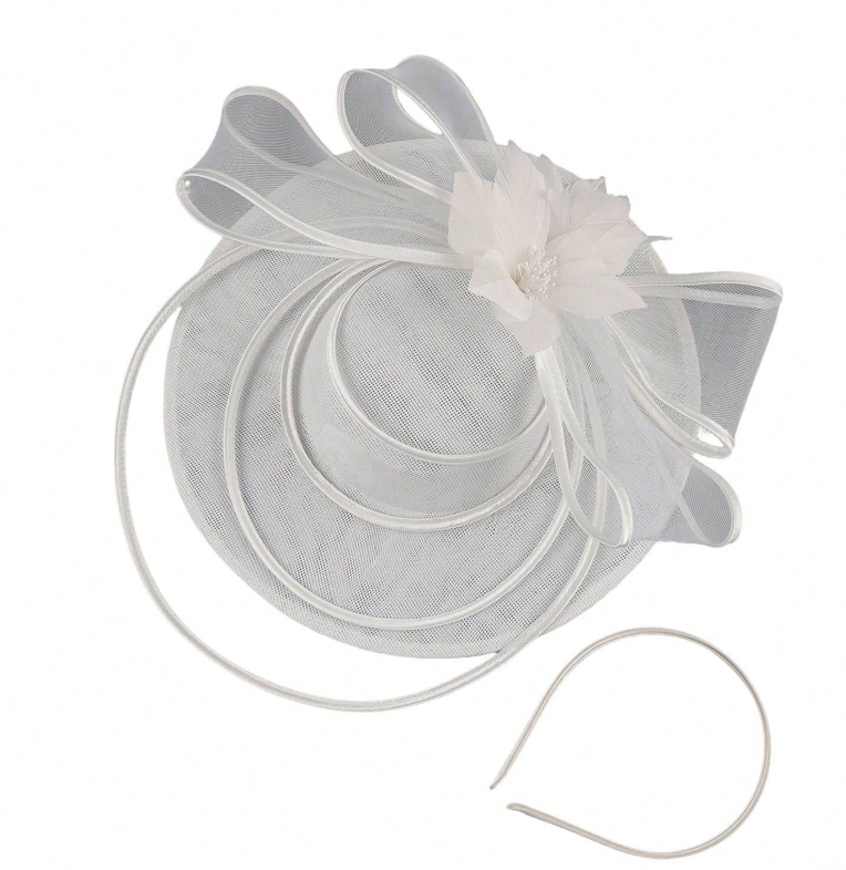Sinamay Fascinator Hat For Women, Charming Tea Party Formal Hat