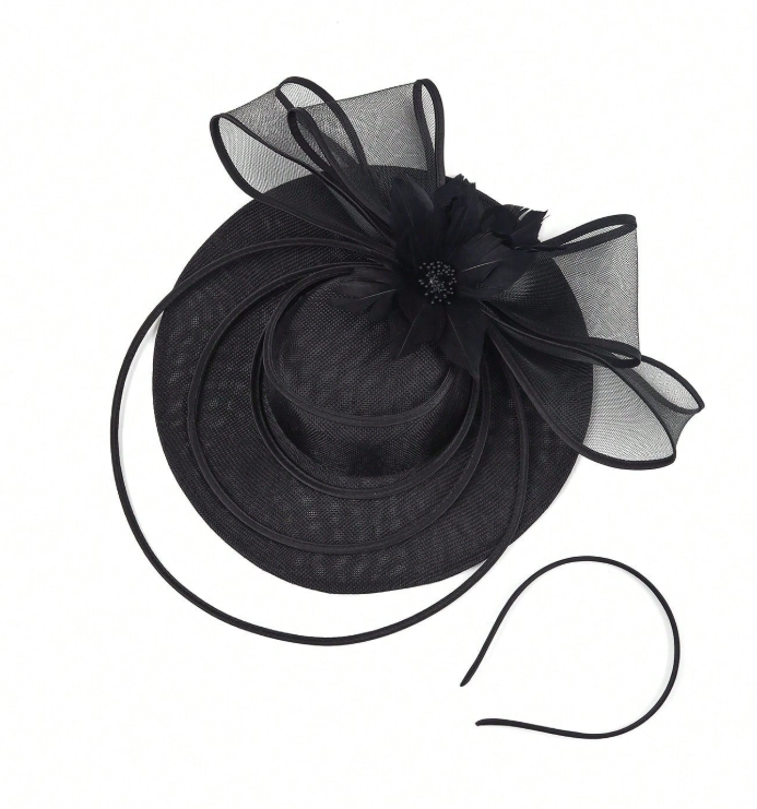 Sinamay Fascinator Hat For Women, Charming Tea Party Formal Hat