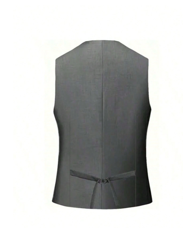 Men Slim 3 Pieces Tuxedo Prom Suit Dark Grey
