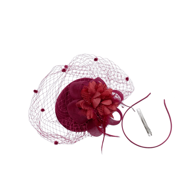 20s 50s Hat Pillbox Fascinator