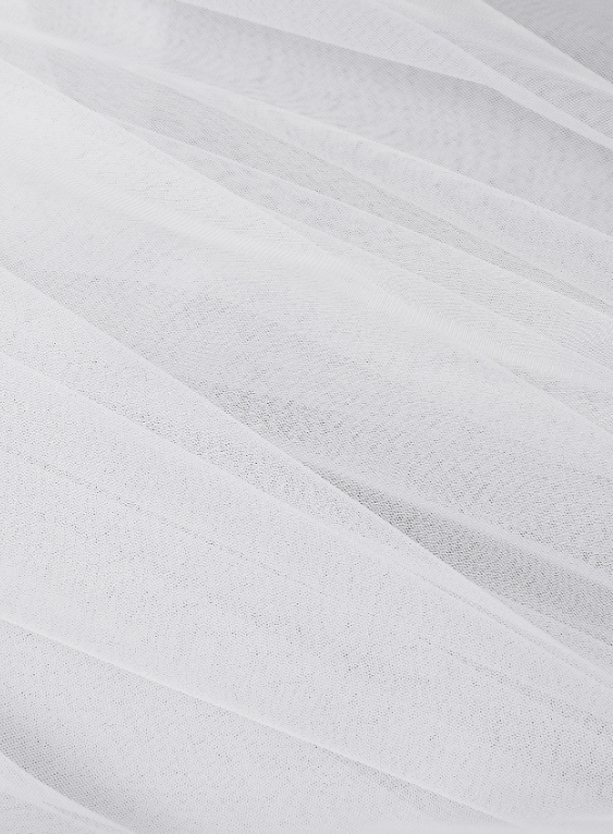 Beige Bridal Simplistic Veil