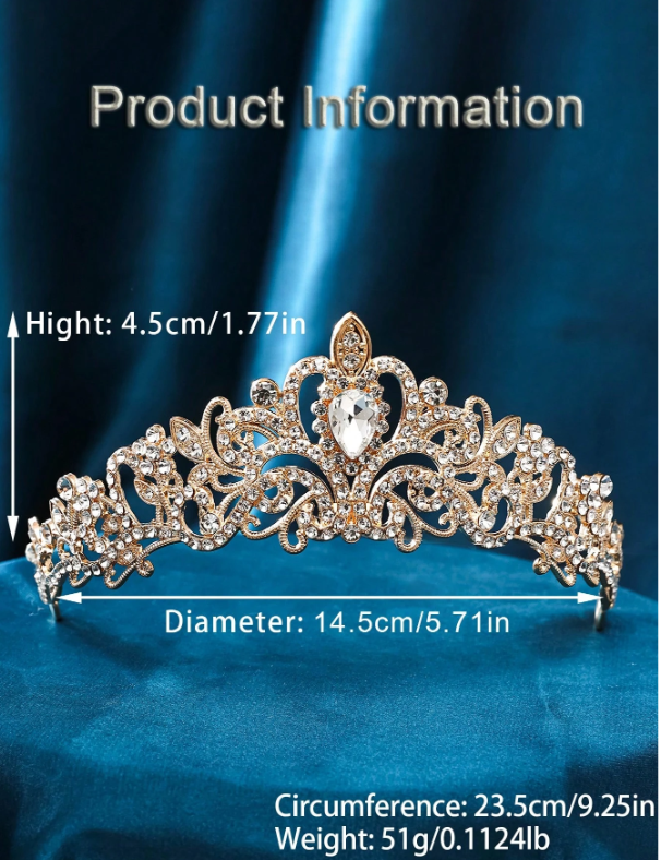 Fashionable Bride Crown Gold